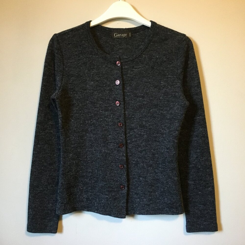 Vintage 90s Grunge Indie Sleaze Garage Made in Canada Button Up Cardigan M